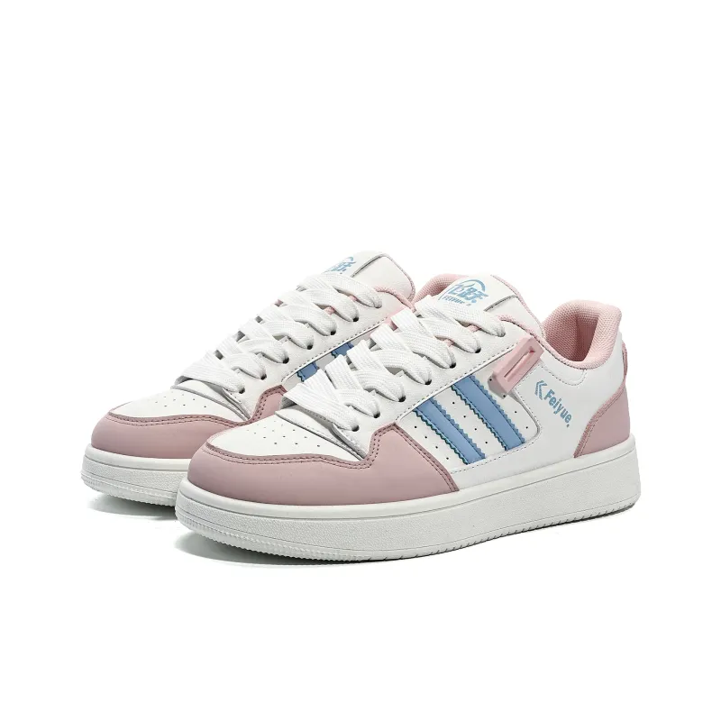 Feiyue Skateboard Shoes Women's Low Top Green/White/Black/Pink-37