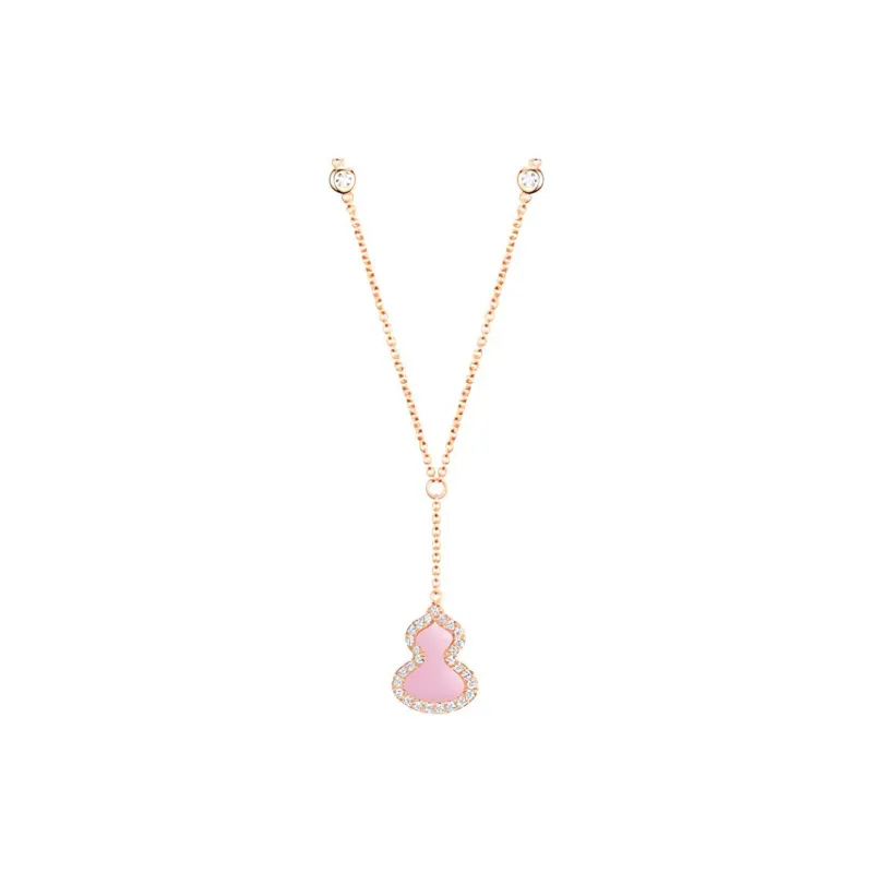 Qeelin Wulu Karat Gold Necklaces Women's Pink-1