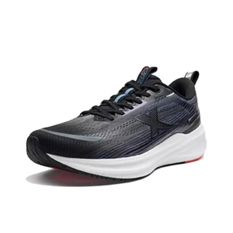 XTEP Cushioning Rebound Low Top Running Shoes Men's Black Blue-5
