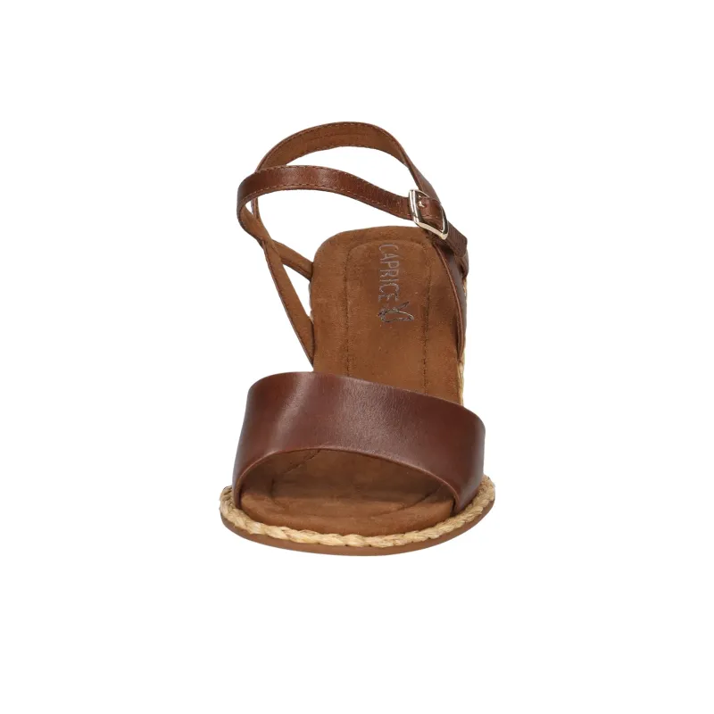 CAPRICE Breanna Strap Sandals 7.5cm Women's Brown-4