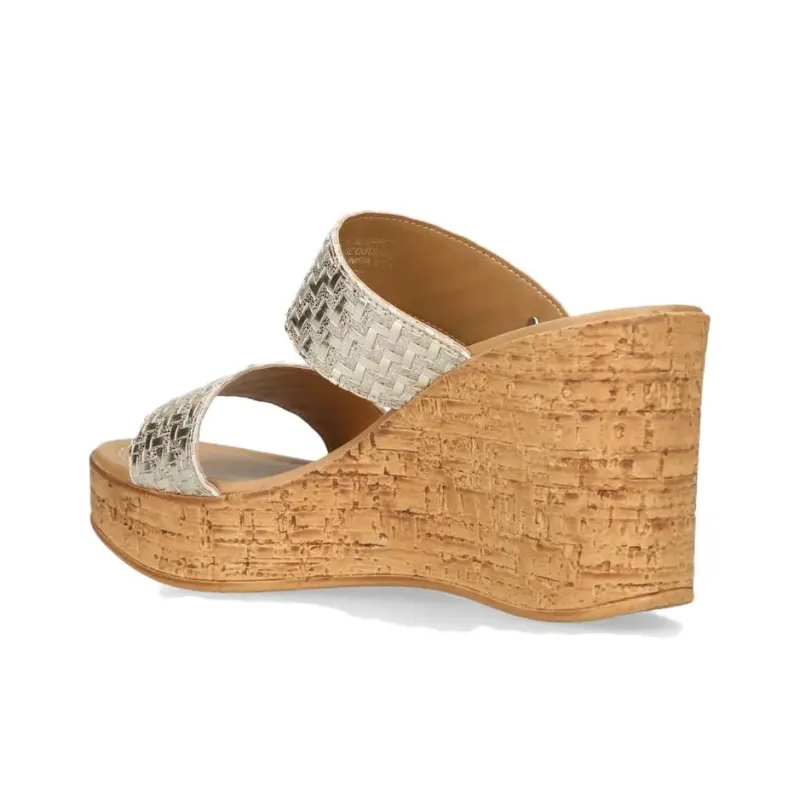 Kurt Geiger London Slide Slippers 8cm Women's Gold-3