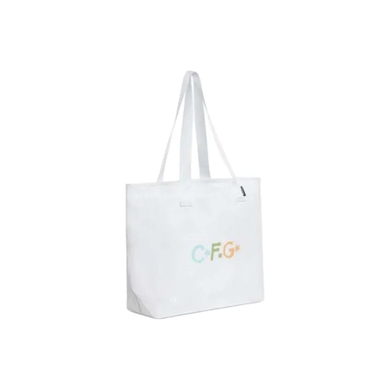 Converse Camp Flog Gnaw Collaboration Polyester Tote Bag Shopping Bag Handbag Shoulder Bag Unisex White-1