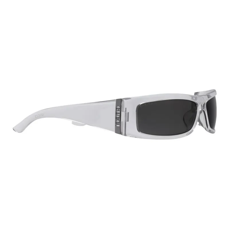 GUCCI Injection Molding Irregular Shape Sunglasses Men's Transparent-1
