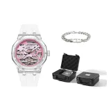 White[Exclusive Box+Stainless Steel Bracelet]