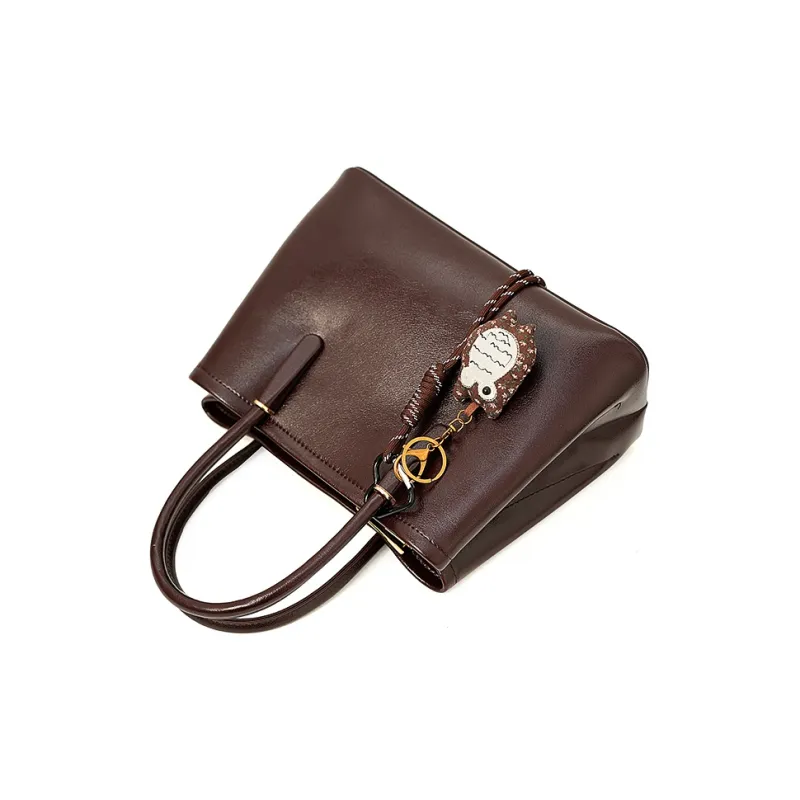 Vigno Synthetic Leather Handbag Regular Women's Red-16
