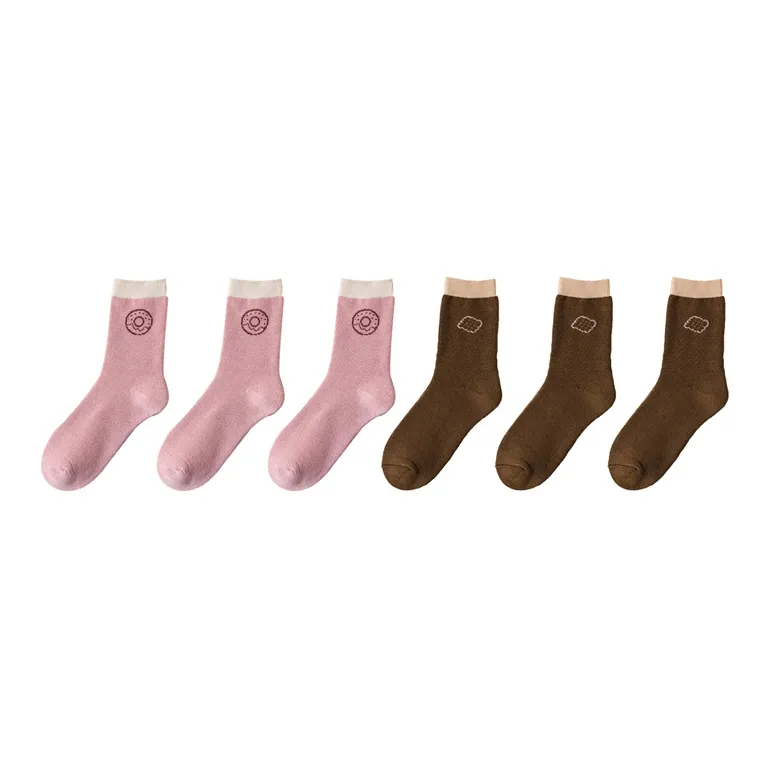 Cotton Gene Mid Calf Socks Women's Combo Set-17