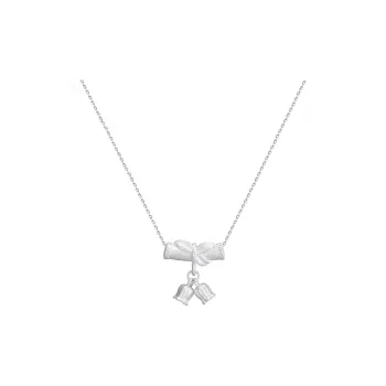 Heart Grass 999 Fine Silver Necklaces Women's