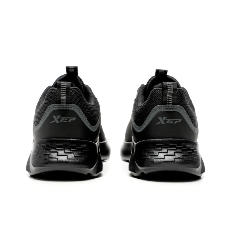 XTEP Low Top Running Shoes Men's Black/Charcoal Gray-4