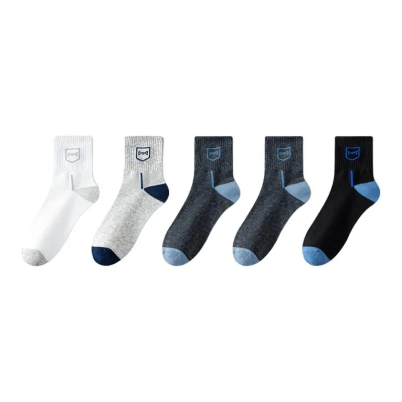 MIIOW Mid Calf Socks Men's 5 Pack-7