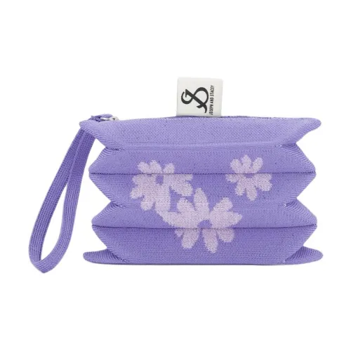 JOSEPH&STACEY Polyester Wrist Clutches Women's Purple