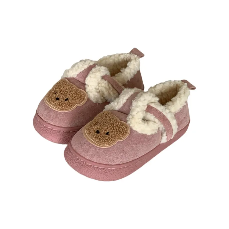 SHIGUDE Cotton Slippers Unisex Black-12