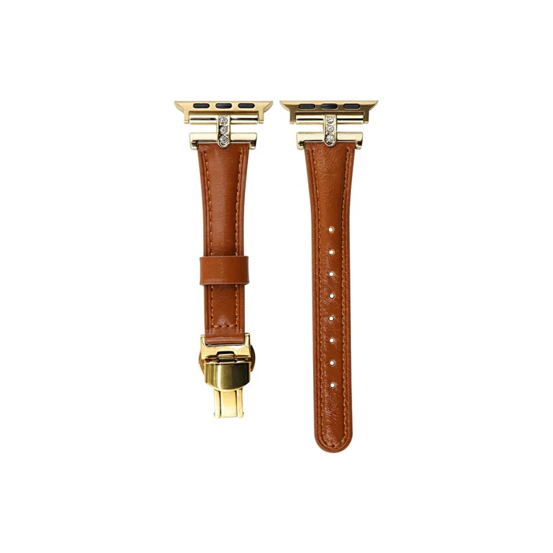 Vobafe Watch Band Apple Compatibility Waxed Leather Material-12