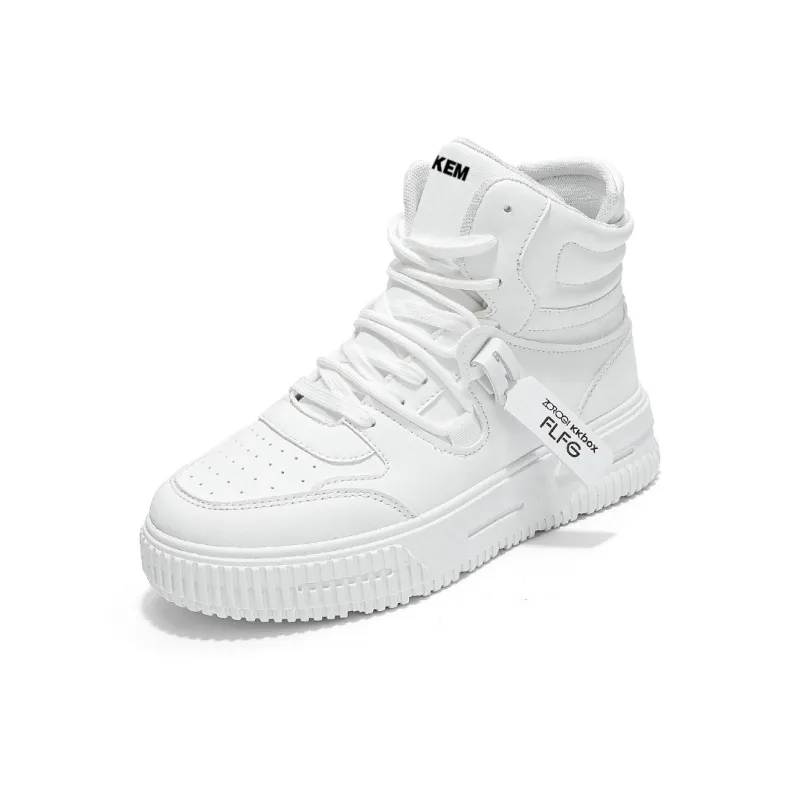 JKEM Cushioned Abrasion-Resistant Slip-Resistant High-Top Skateboard Shoes Unisex-1