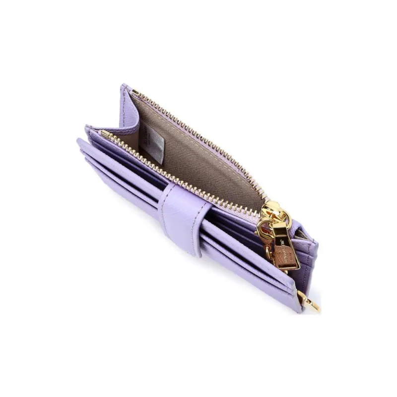 JILL STUART Cow Leather Wallet Women's Purple-3