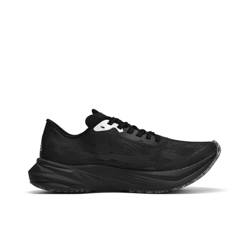 Sonic Cat Cushioning Breathable Thermal Coverage Low Top Full Length Carbon Plate Running Shoes Unisex Warrior Black-1