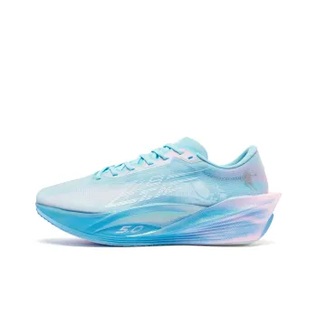 QIAODAN Phantom PB5.0 Running Shoes Men Low Top Cirrus Blue/Cherry Blossom Pink