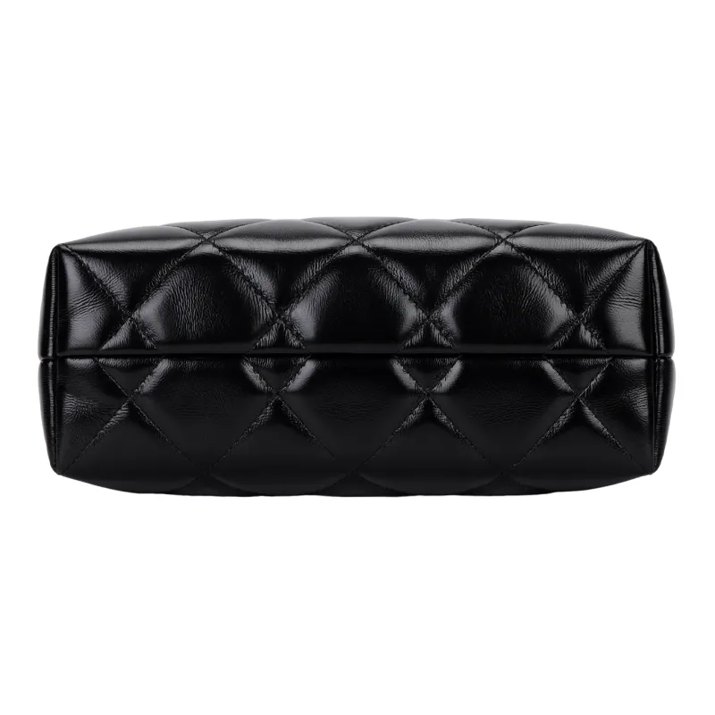 CHANEL Leather Handbag, Shoulder Bag, Crossbody Bag Women's Black-3