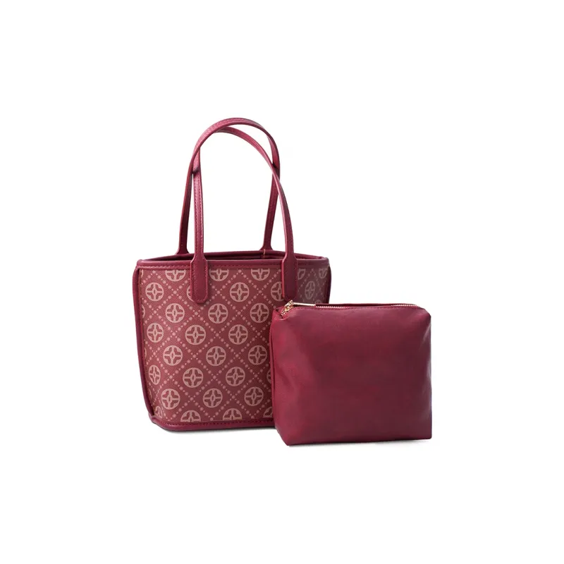 Vigno Synthetic Leather Woolen Handbag Combo Bag Regular Women's Red-13