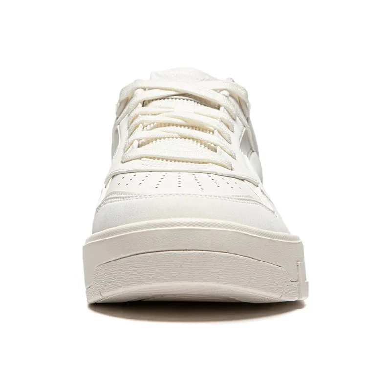 LiNing Common 80s Anti Slip Wear Resistant Low Top Skateboard Shoes Men's Ivory-4