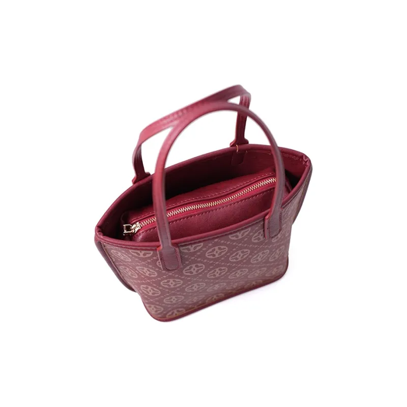 Vigno Synthetic Leather Woolen Handbag Combo Bag Regular Women's Red-17