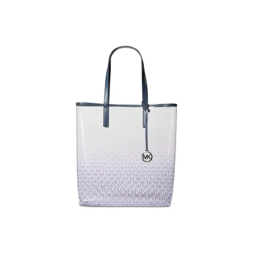 MICHAEL KORS Polyurethane Beach Bag Tote Bag Shopping Bag Shoulder Bag Handbag Medium Size Women's Row Purple