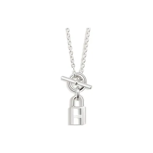 HERMES Kelly Cadenas 925 Sterling Silver Necklaces Women's