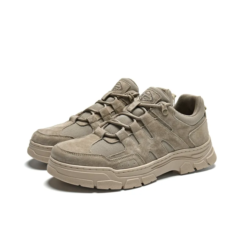 HLA Work Boots Men Low Top Gray/Sand-6