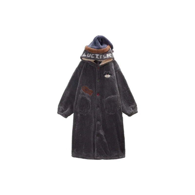 GUKOO x Disney Pajama Robe Men's Mist Gray-0
