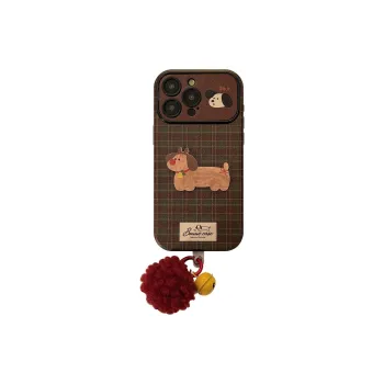 Cuttlefish Grid TPU Material Vintage Plaid Niche Phone Case Compatible With Apple 16/15/14/13/12/11
