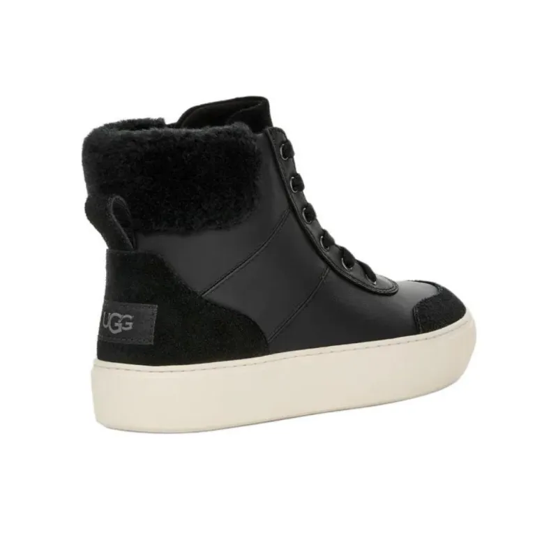 UGG Cakewalk High Trainer High Top Skateboard Shoes Women's Black-3