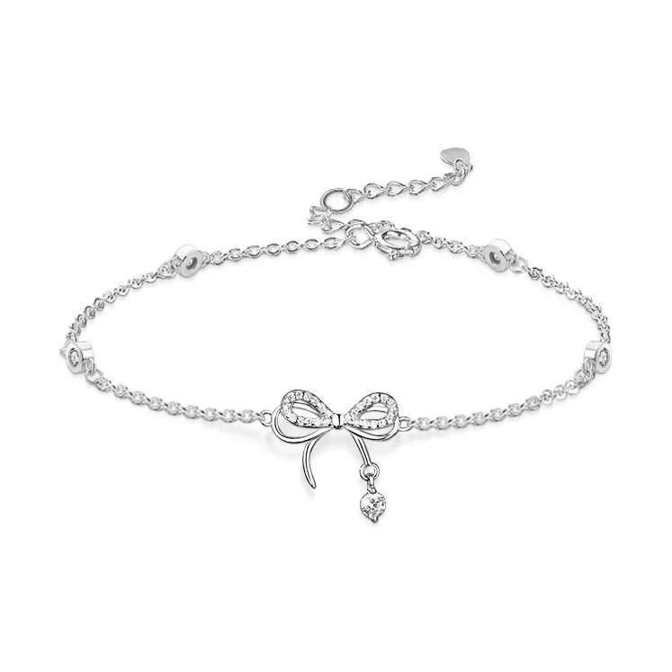 KUMET Sterling Silver Bracelets Women's Couple Birthday Gift For Anniversary-7