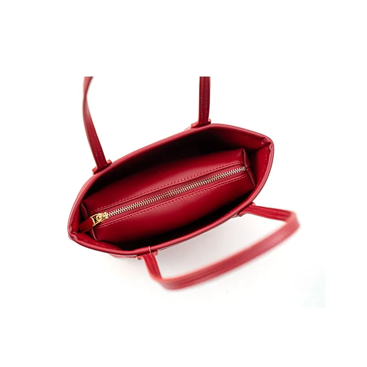 Vigno Synthetic Leather Woolen Handbag Combo Bag Regular Women's Red-24