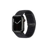 Apple Black Buckle Woven, Metallic Black