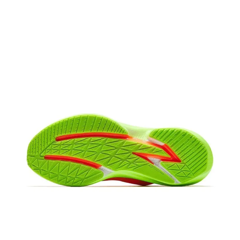 Anta Horsepower 5.0 Cushioning Wear-Resistant Rebound Low-Top Nitrogen Technology Running Shoes Men's Orange-Green-4