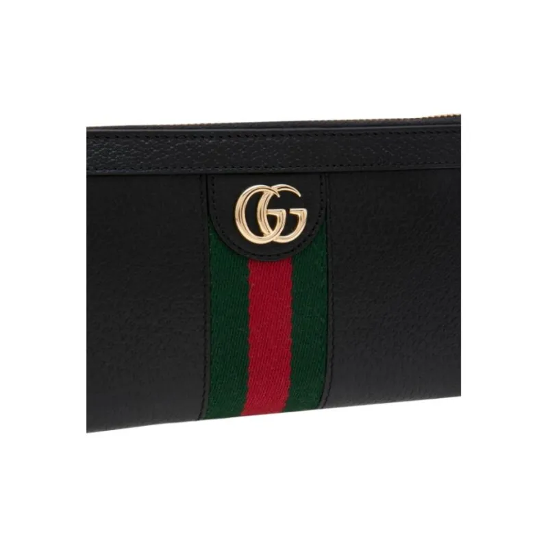 GUCCI Ophidia Leather Wallet Women's Black-3