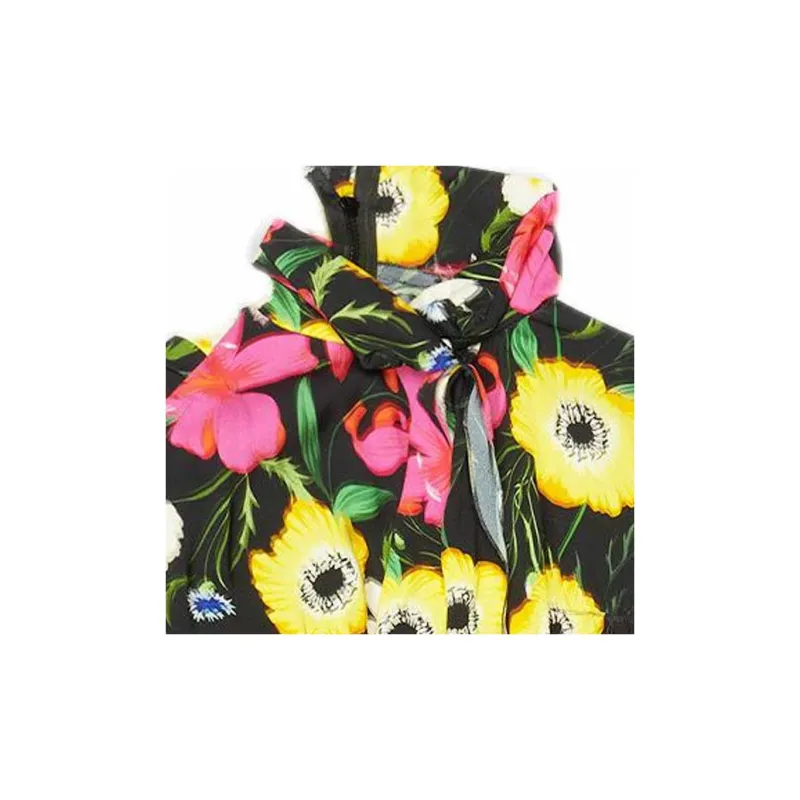 Balenciaga FW22 Long-Sleeved Dresses Loose Fit Style Women's Multicolor-3