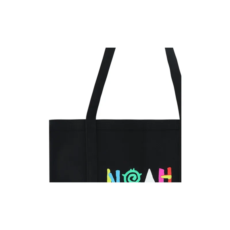 NOAH Canvas Canvas Bag Tote Bag Shopping Bag Handbag Regular Unisex Black-2