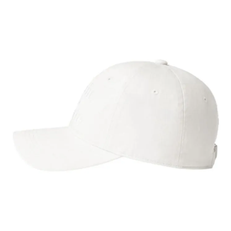 GRAIN DE BEAUTE Cotton Fabric Baseball Caps Unisex White-2