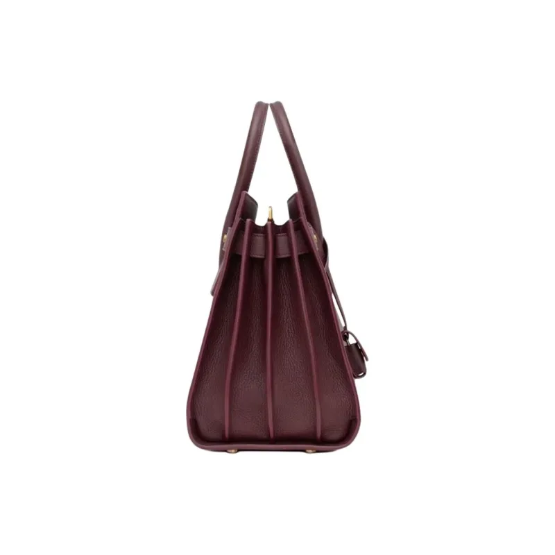 SAINT LAURENT SAC DE JOUR Calfskin One Shoulder Handbag Trumpets Women's Cabernet Sauvignon Red-2