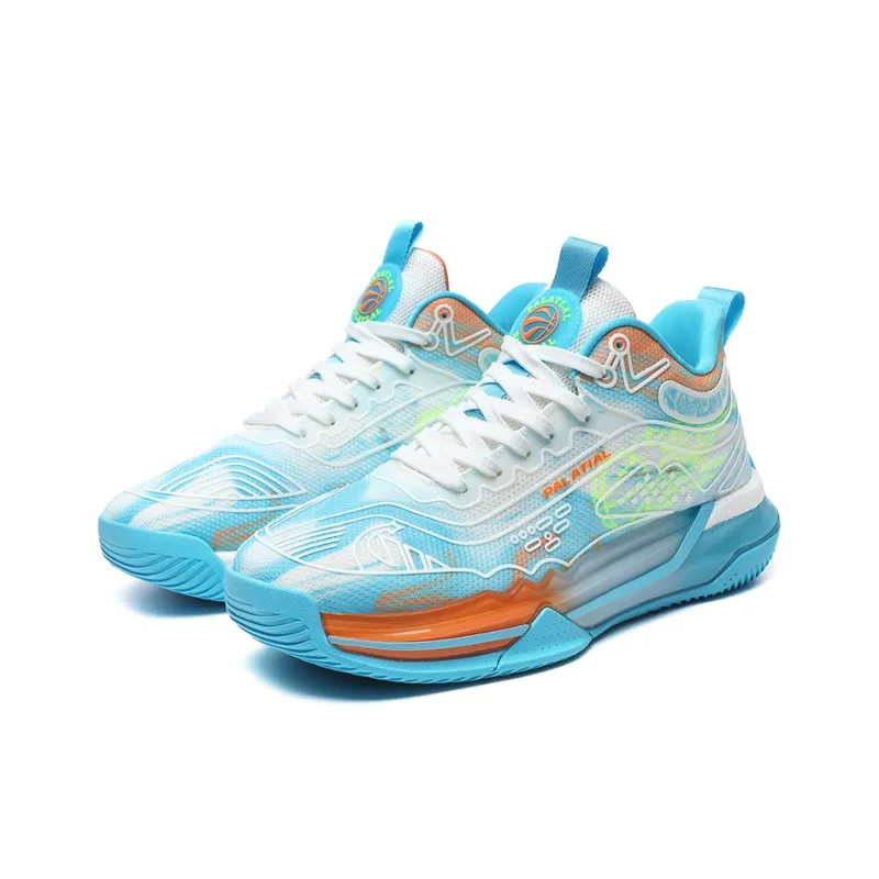 PALATIAL Aurora Basketball Shoes Men High Top Black Green/White Water Blue/Black Rose Red/Light Green-2