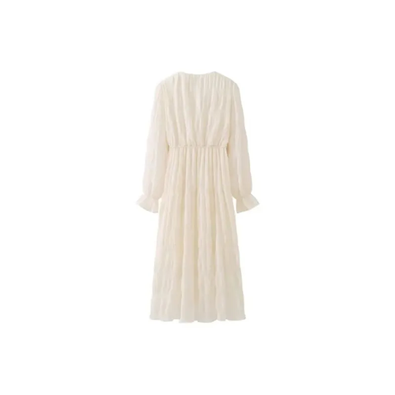 ARIADNAW STUDIO Long Sleeved Dress Women's Ecru-1