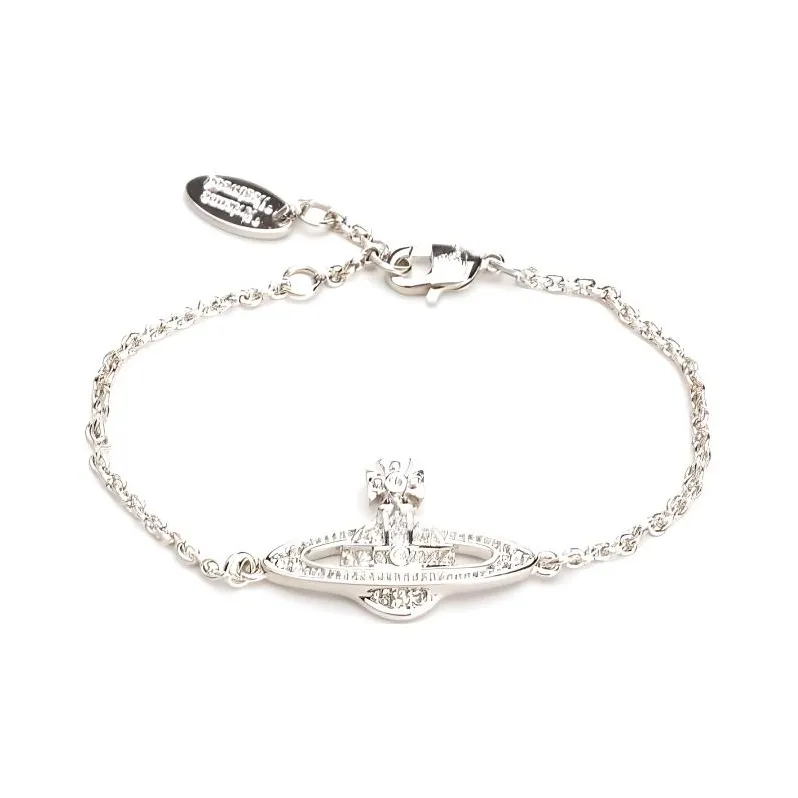 Vivienne Westwood Orb Embellished Chain Linked Bracelet-2