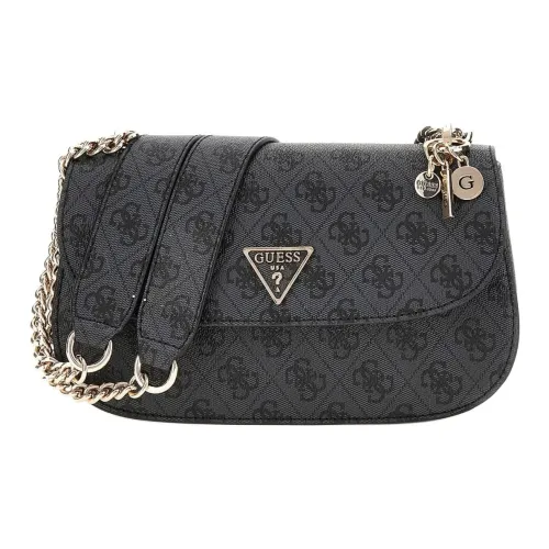 GUESS Synthetic Leather Shoulder Bag Small Size Women's Gray