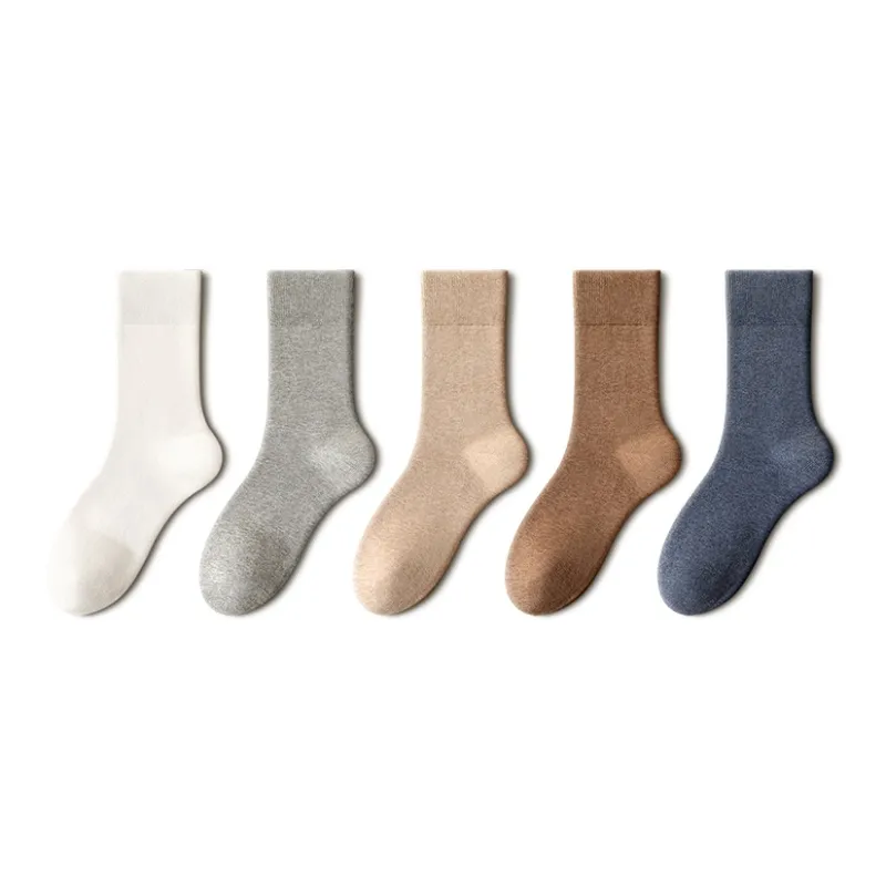 YINSHILIANGPIN Mid Calf Socks Men's 5 Pack-3