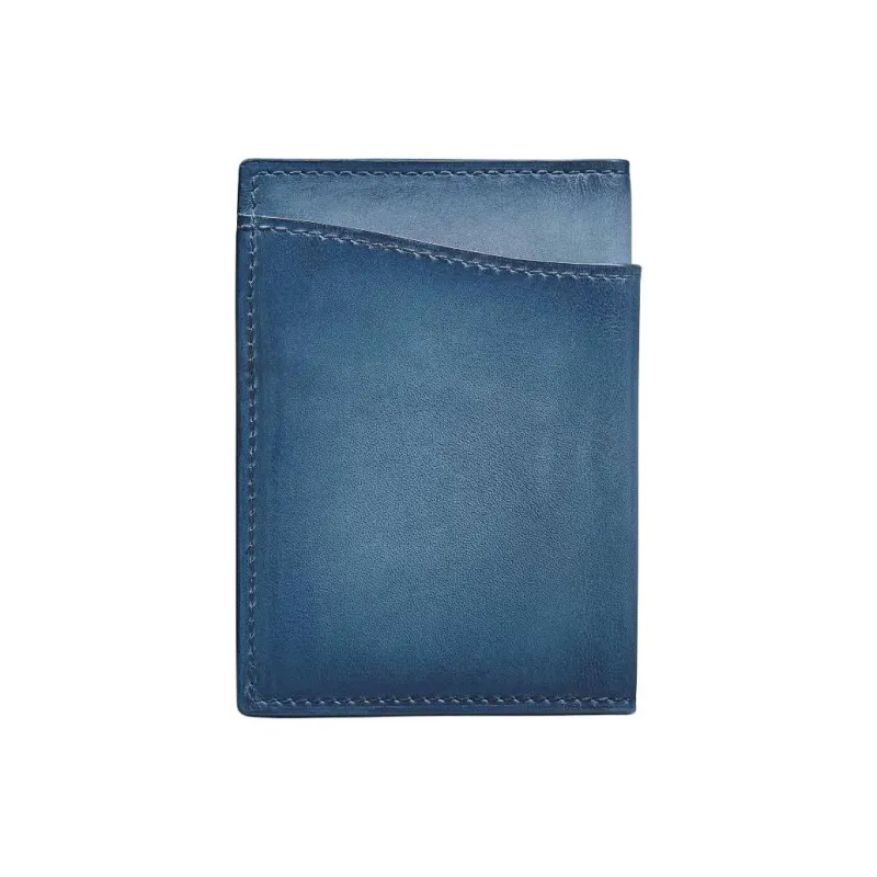 BERLUTI Calfskin Wallet Men's Blue-1