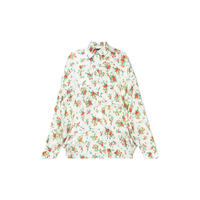 Balenciaga Shirt Loose Fit Style Women's White-3