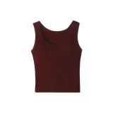 Ancora Red (with Pads Fleece-Lined Brushed Tank Top)