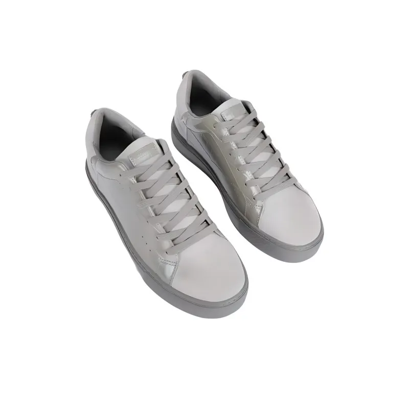 Kurt Geiger London Laney Croc Low-Top Skateboard Shoes 3.3cm Men's Gray-3