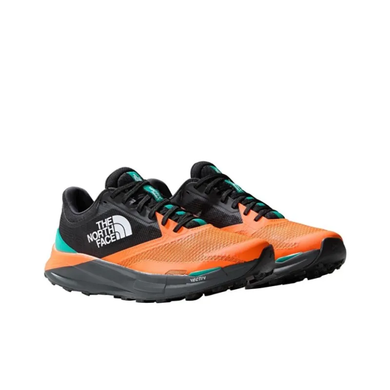 THE NORTH FACE Vectiv Enduris 3 Anti Slip Wear Resistant Low Top Running Shoes Men's Black Orange-2