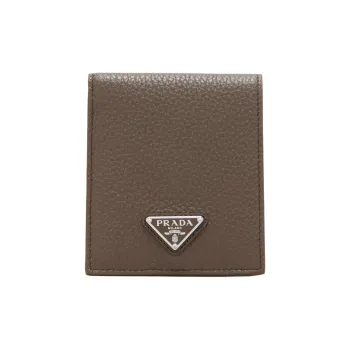 PRADA Leather Wallet Men's Brown